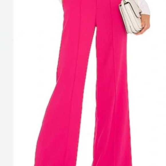 Alice & Olivia women’s size 2 Dylan high waisted trouser pants in wild pink - Picture 1 of 7